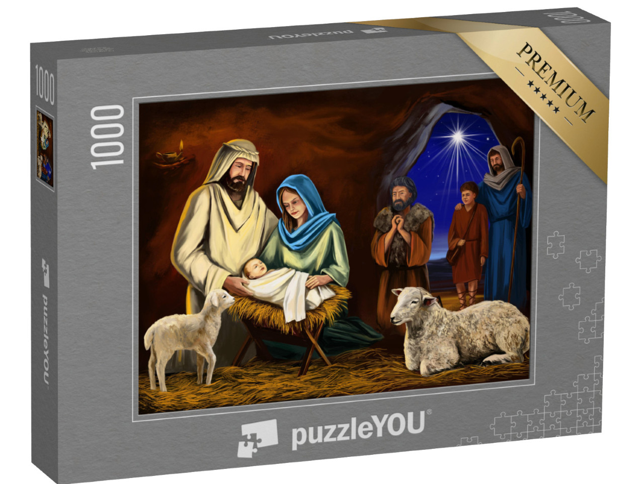 Puzzle 1000 pezzi „Illustrazione: La storia di Natale“