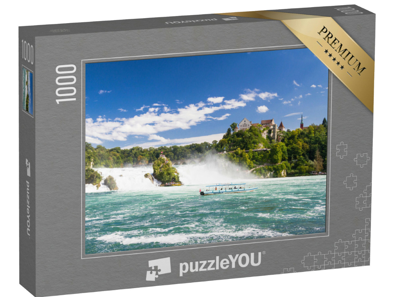 Puzzle 1000 pezzi „Le cascate del Reno a Sciaffusa, Svizzera“