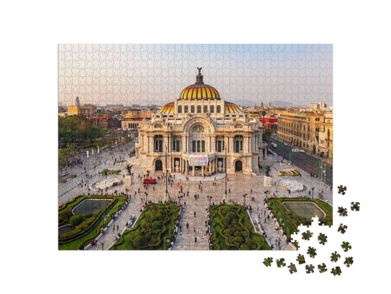 Puzzle 1000 pezzi „Palacio De Bellas Artes, Città del Messico“