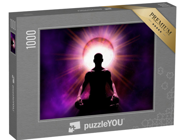 Puzzle 1000 pezzi „Potere della meditazione: la mente, la silhouette di una persona“