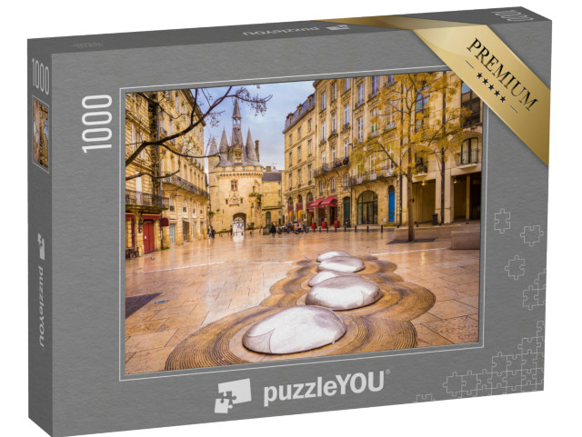 Puzzle 1000 pezzi „La Porte Cailhau o Porte du Palais è un'antica porta della città di Bordeaux.“