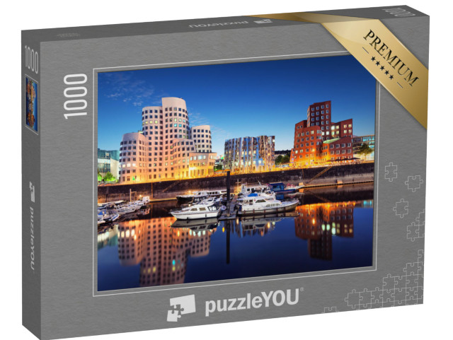 Puzzle 1000 pezzi „Skyline di Düsseldorf Zollhof“