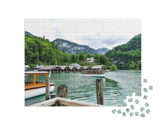 Puzzle 1000 pezzi „Il lago Königssee, gioiello verde smeraldo nel Parco Nazionale di Berchtesgaden“