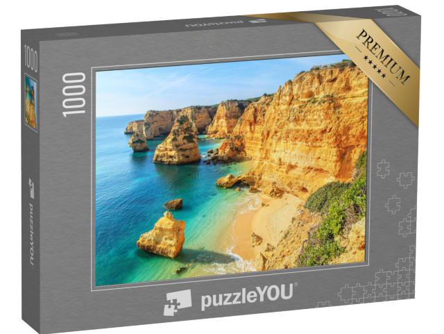 Puzzle 1000 pezzi „Vista di Praia da Rocha a Portimao, Algarve, Portogallo“