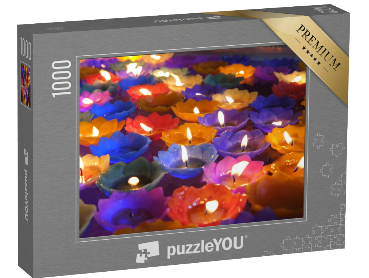 Puzzle 1000 pezzi „Candela colorata“