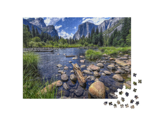 Puzzle 1000 pezzi „Sentiero della valle del lago di alta montagna“