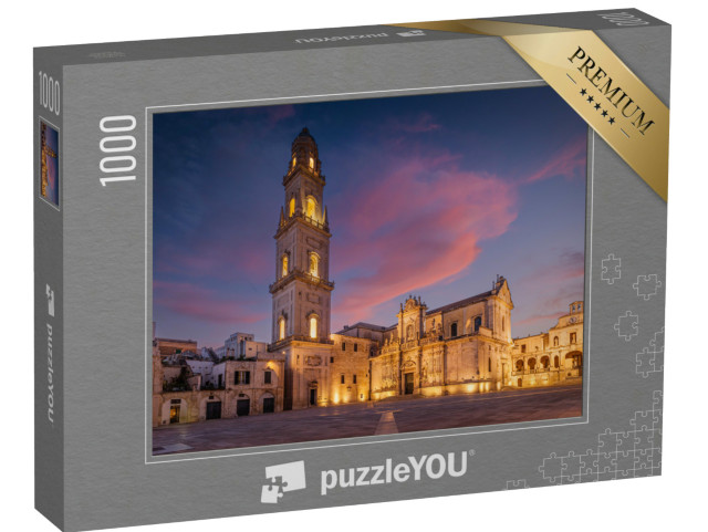 Puzzle 1000 pezzi „Piazza Duomo con la Cattedrale di Santa Maria Assunta, il Campanile e il Palazzo Arcivescovile, Lecce“
