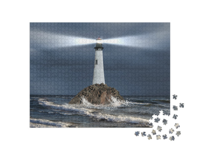 Puzzle 1000 pezzi „Faro in azione“