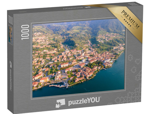 Puzzle 1000 pezzi „Sulzano da antenna, provincia di Brescia, Italia, Lombardia.“