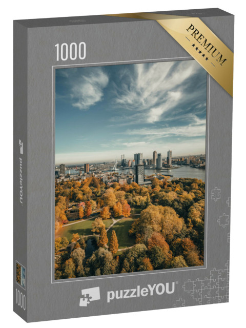 Puzzle 1000 pezzi „Skyline di Rotterdam, Paesi Bassi“