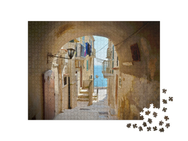 Puzzle 1000 pezzi „bellissimo paesaggio a Vieste“