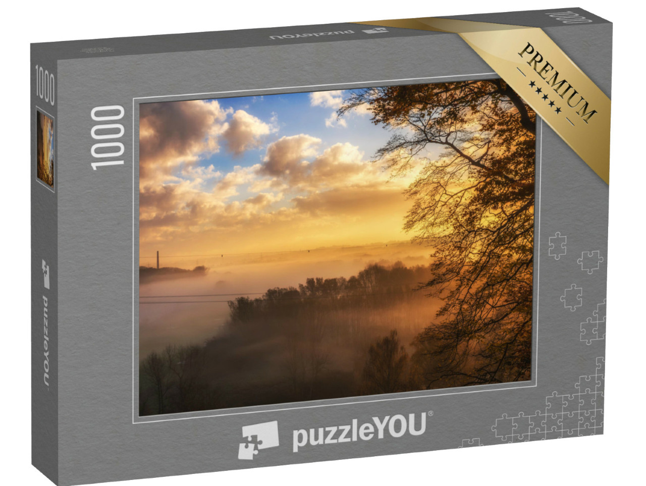 Puzzle 1000 pezzi „L'alba sulla splendida valle“