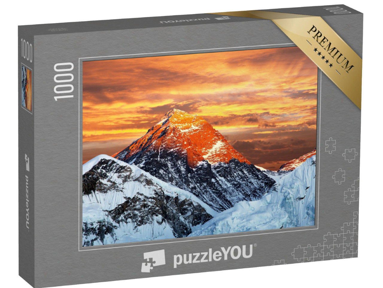 Puzzle 1000 pezzi „Il cielo della sera sul Monte Everest, Parco Nazionale Sagarmatha, Nepal“