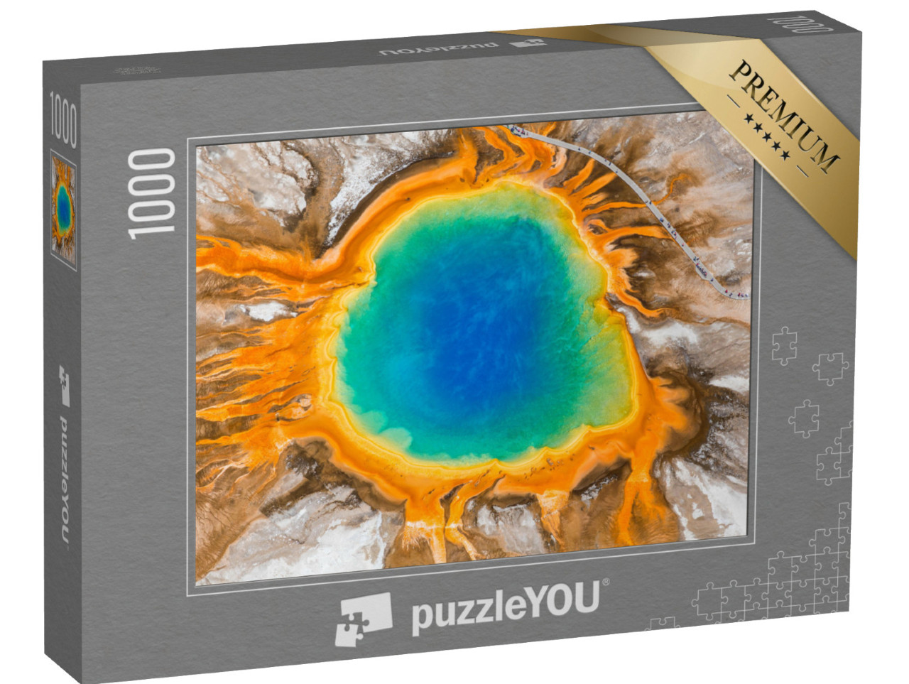 Puzzle 1000 pezzi „Grande sorgente prismatica, Parco Nazionale di Yellowstone, Wyoming, USA“