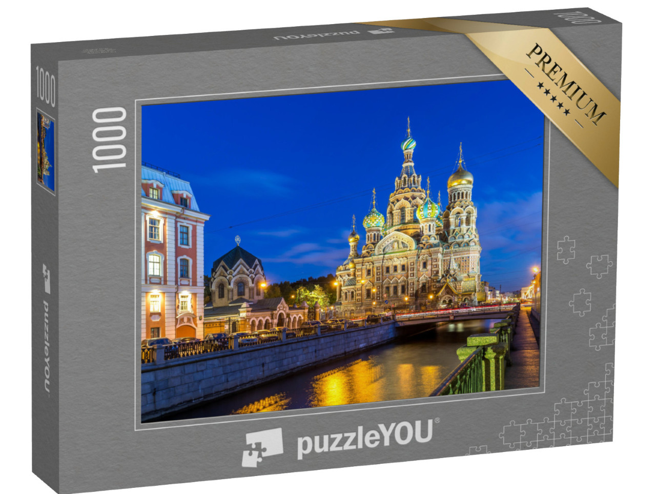 Puzzle 1000 pezzi „Chiesa del Salvatore sul Sangue Versato, San Pietroburgo, Russia“