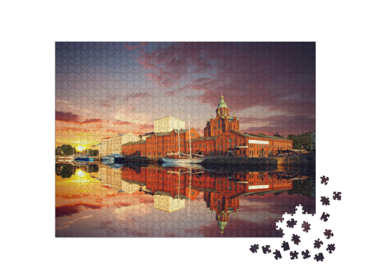 Puzzle 1000 pezzi „Cattedrale di Uspenski a Helsinki, Finlandia“