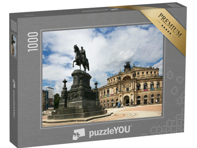 Puzzle 1000 pezzi „Il monumento di Re Giovanni nella piazza del teatro di Dresda“