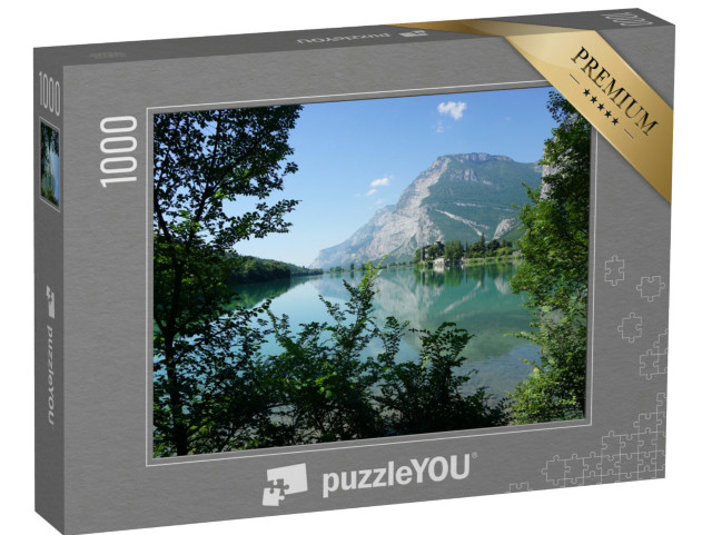 Puzzle 1000 pezzi „Lago di Toblino con castello“