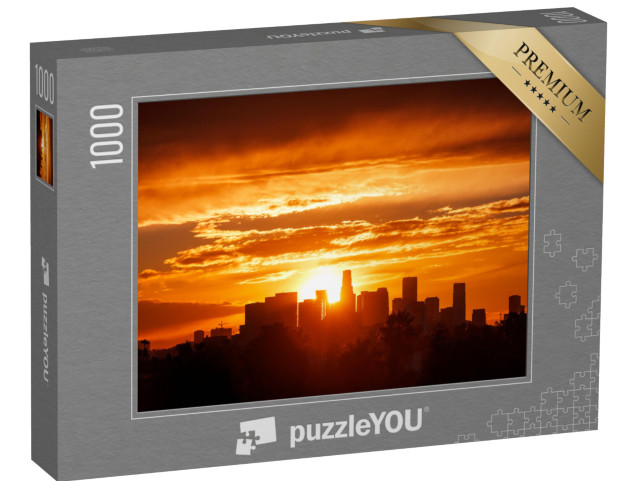 Puzzle 1000 pezzi „Alba rosso fuoco su Los Angeles“