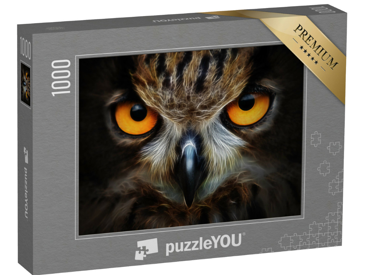 Puzzle 1000 pezzi „Il ritratto di un gufo“