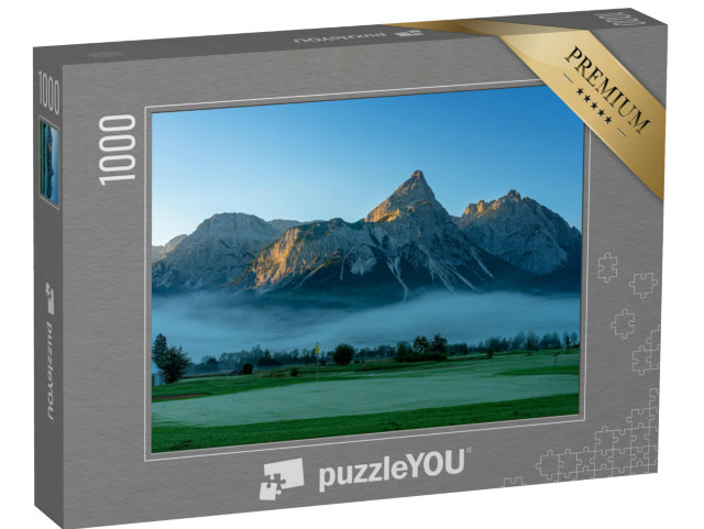 Puzzle 1000 pezzi „Campo da golf sulle montagne del Wetterstein“
