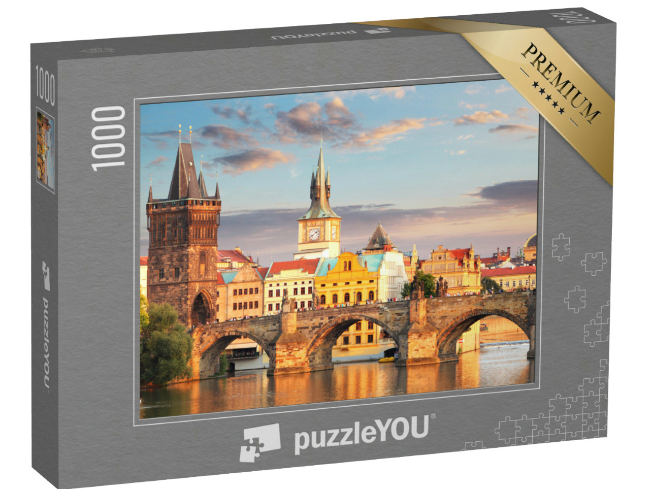 Puzzle 1000 pezzi „Praga - Ponte Carlo, Repubblica Ceca“