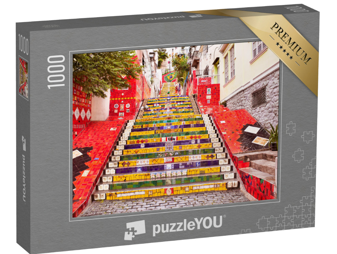 Puzzle 1000 pezzi „Escadaria Selaron, famosa scala pubblica di Rio de Janeiro, Brasile“