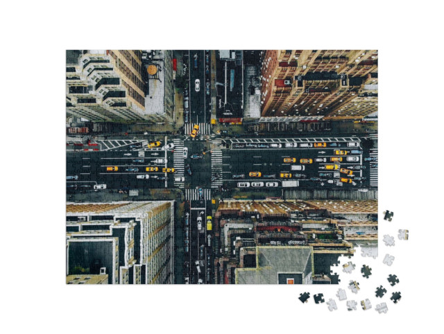 Puzzle 1000 pezzi „Vista aerea del centro di New York“