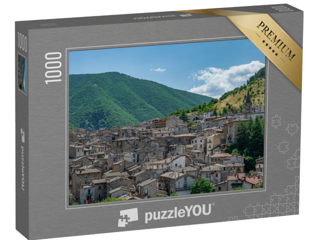 Puzzle 1000 pezzi „Scanno, comune italiano in provincia di L'Aquila, in Abruzzo“