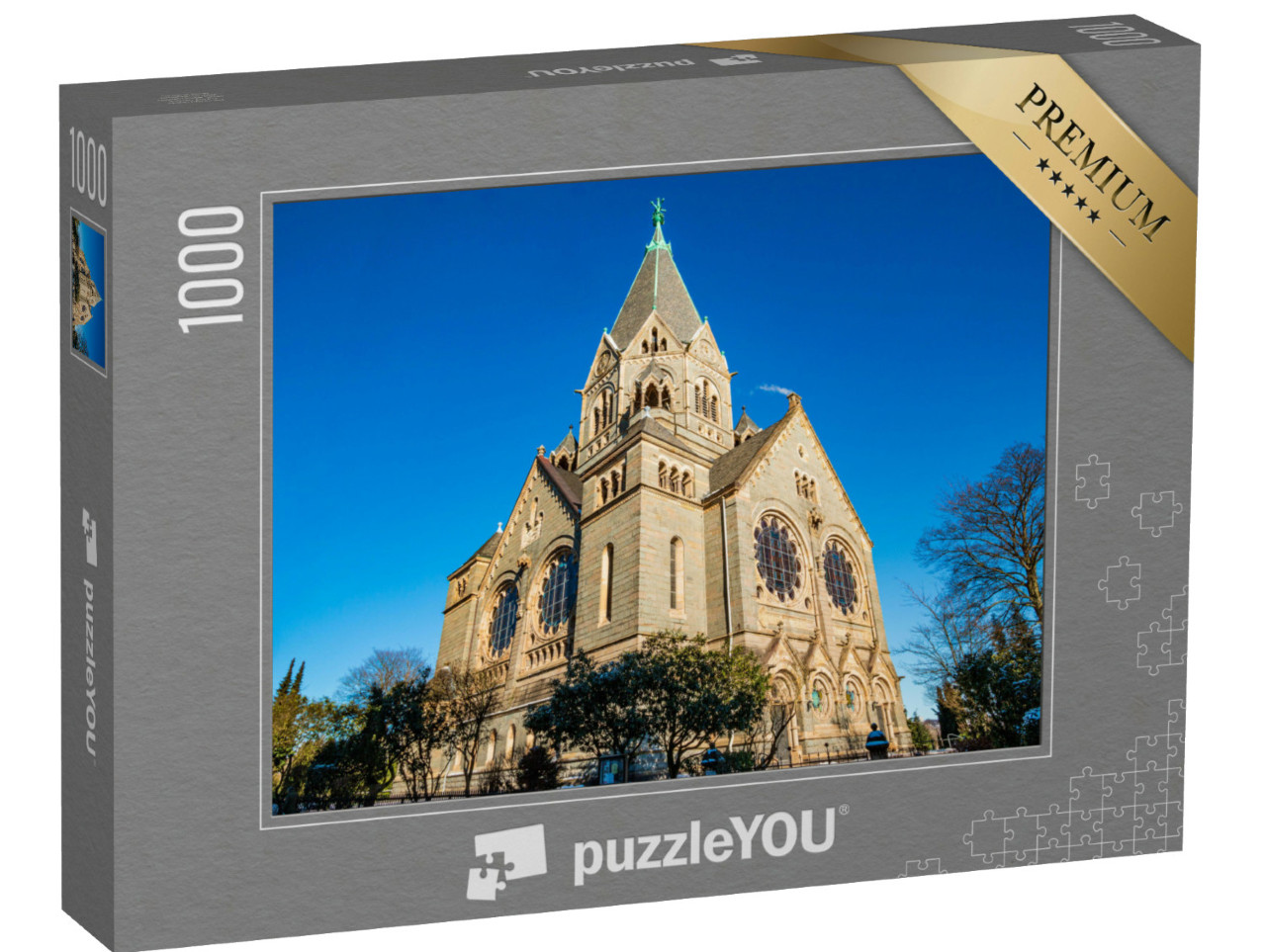 Puzzle 1000 pezzi „Chiesa cimiteriale nella parte settentrionale di Wuppertal Elberfeld“