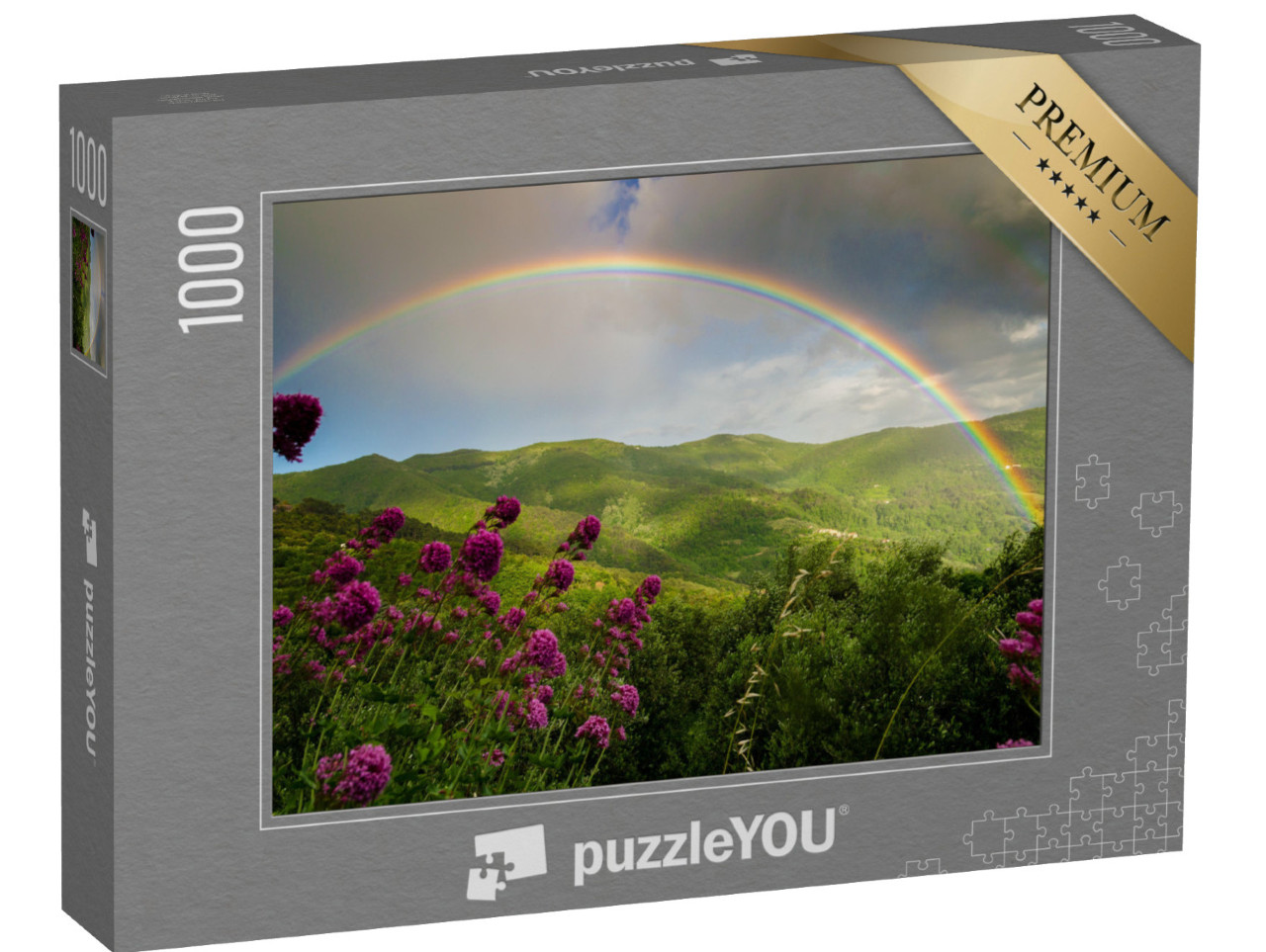 Puzzle 1000 pezzi „Bellissimo arcobaleno dopo la tempesta“