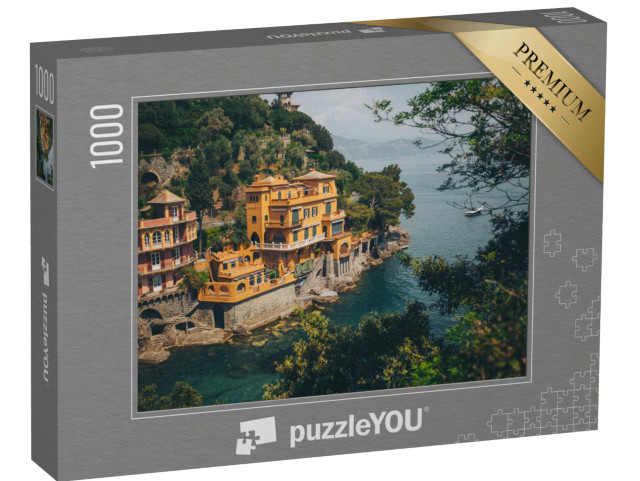 Puzzle 1000 pezzi „Italia, città di Portofino. Maestosa vacanza estiva, Portofino, Liguria, Italia, Europa“