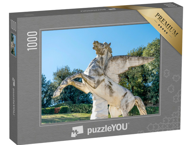 Puzzle 1000 pezzi „La Fontana del Pegaso, realizzata nel 1865 da Aristodemo Costoli, Firenze, regione Toscana“