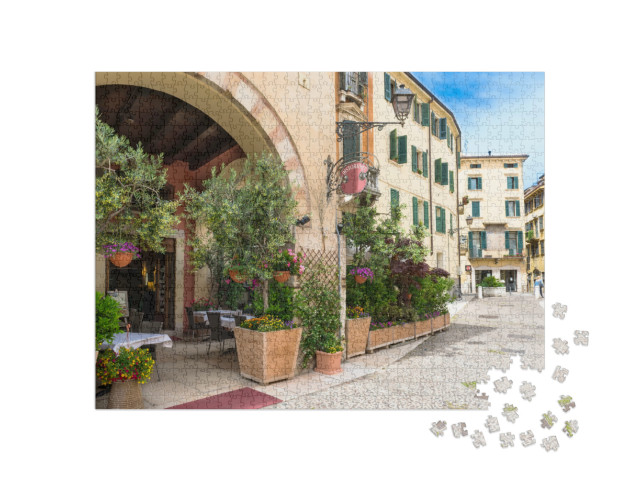 Puzzle 1000 pezzi „Vecchia strada di Verona, Italia“
