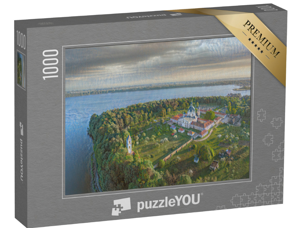 Puzzle 1000 pezzi „nello stile di Claude Monet - Monastero di Pazaislis a Kaunas, Lituania“