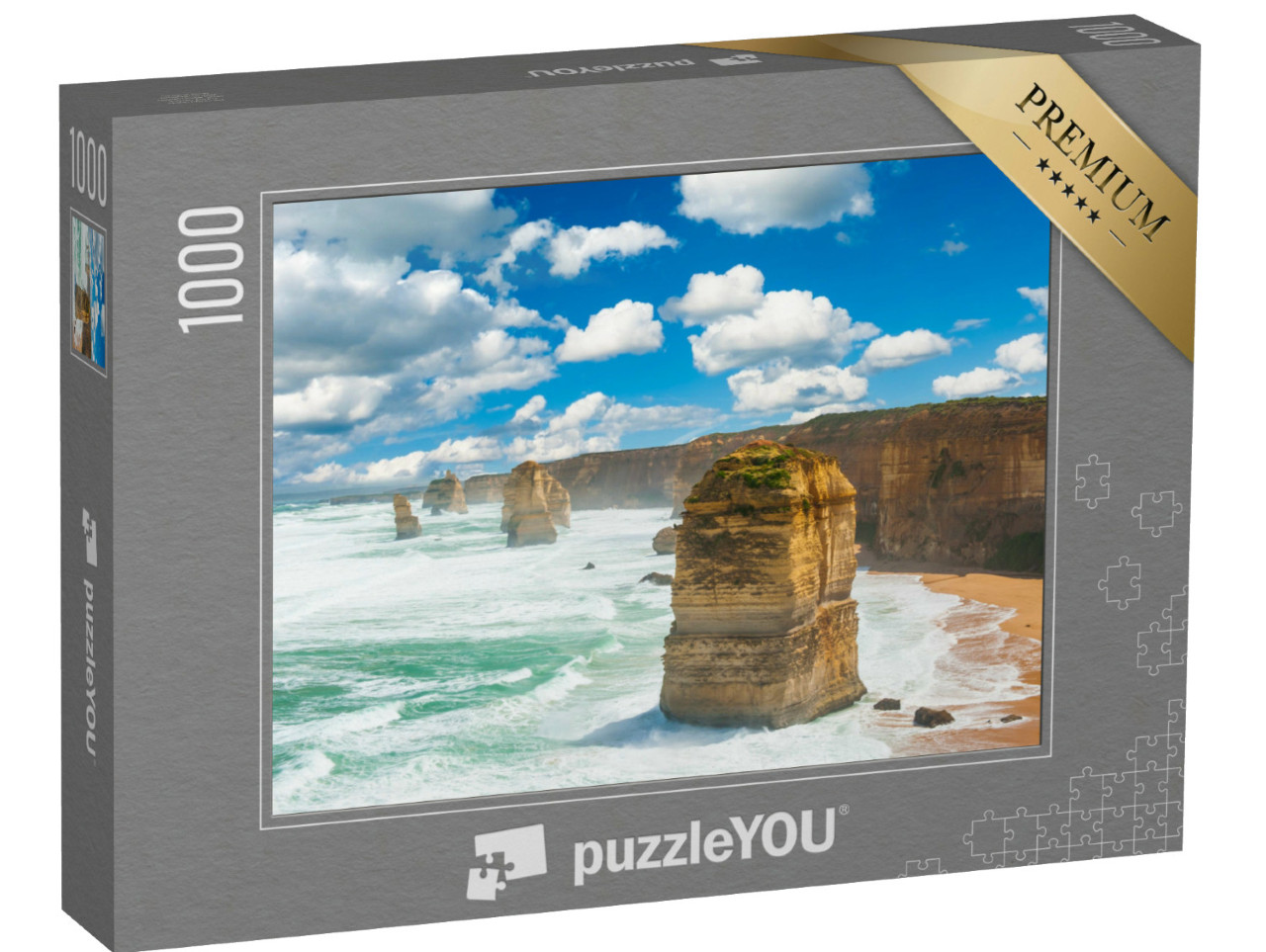 Puzzle 1000 pezzi „Dodici Apostoli, punto di riferimento vicino alla Great Ocean Road, Victoria, Australia“