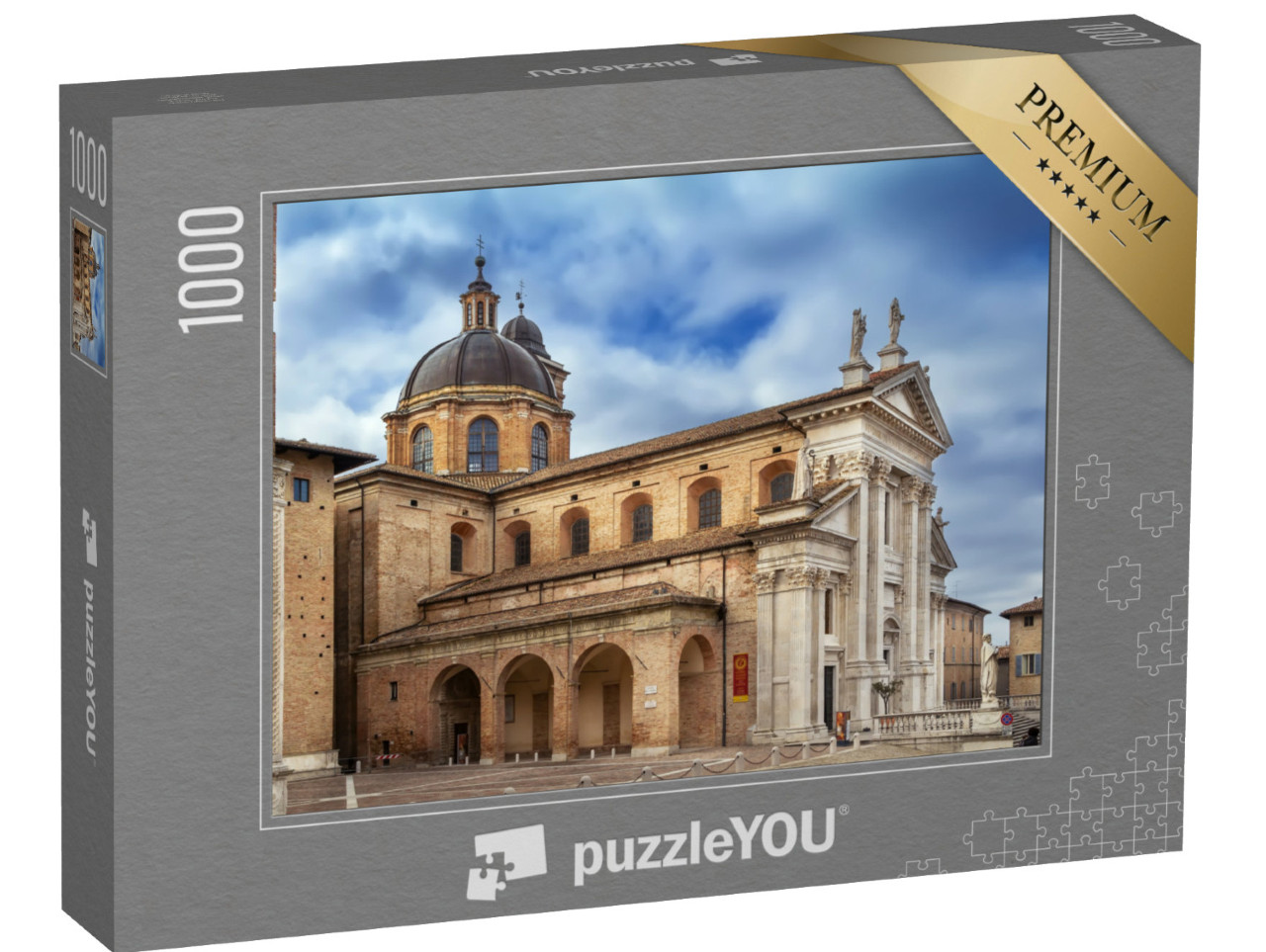 Puzzle 1000 pezzi „La Cattedrale di Urbino è una cattedrale cattolica della città di Urbino, in Italia.“