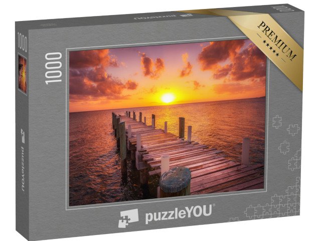 Puzzle 1000 pezzi „Molo di pesca a Eleuthera, nelle Bahamas“
