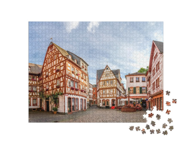 Puzzle 1000 pezzi „Città vecchia di Magonza, Germania“