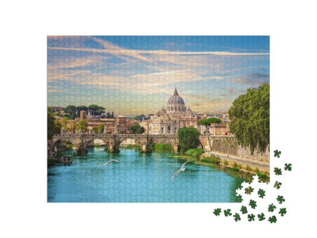 Puzzle 1000 pezzi „La Cattedrale di San Pietro sul Ponte Elia, Roma, Italia“