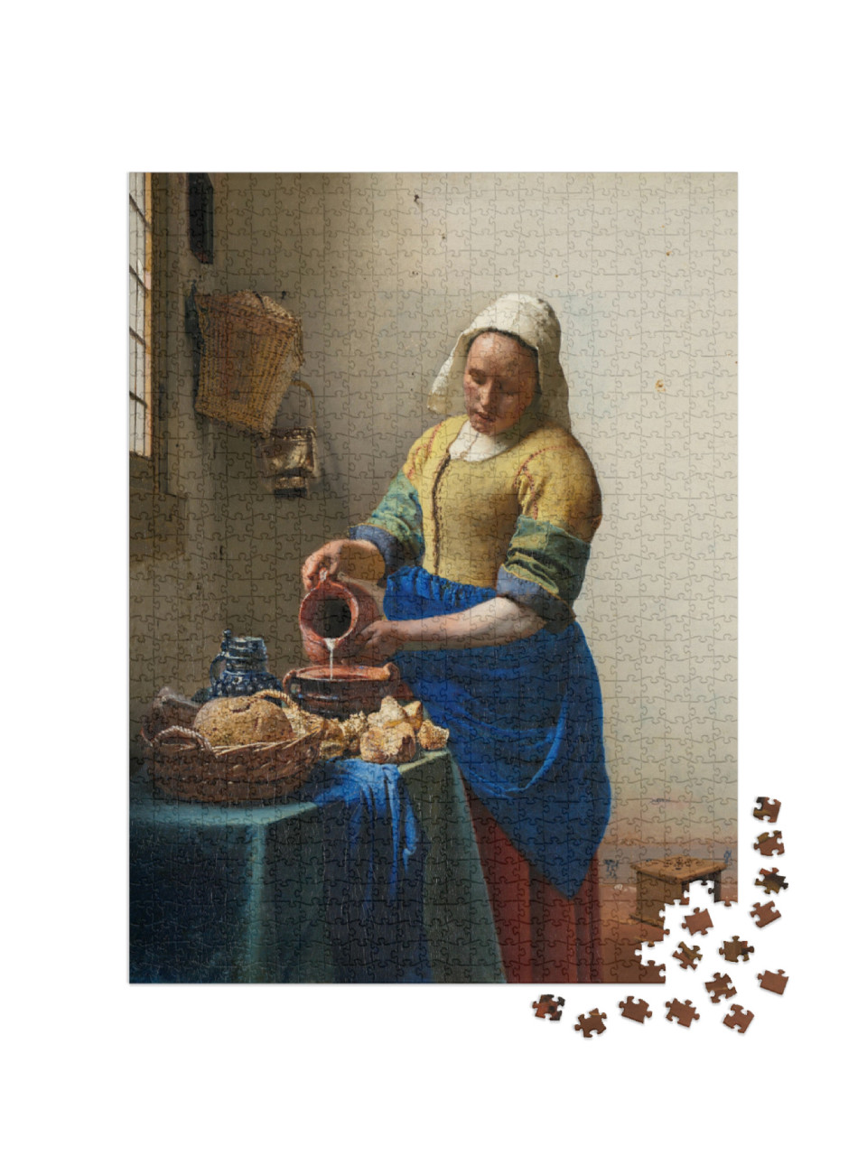 Puzzle 1000 pezzi „Johannes Vermeer - La lattaia“