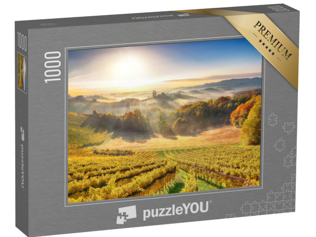 Puzzle 1000 pezzi „Paesaggio di vigneti da sogno nella Stiria meridionale“