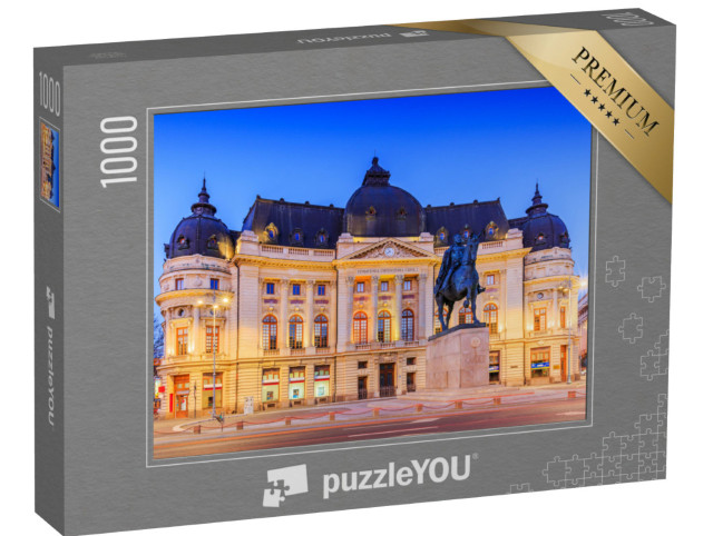 Puzzle 1000 pezzi „Biblioteca Universitaria Centrale di Bucarest, Romania“