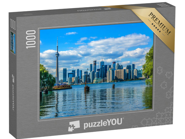 Puzzle 1000 pezzi „Lo skyline di Toronto sul lago, Canada“