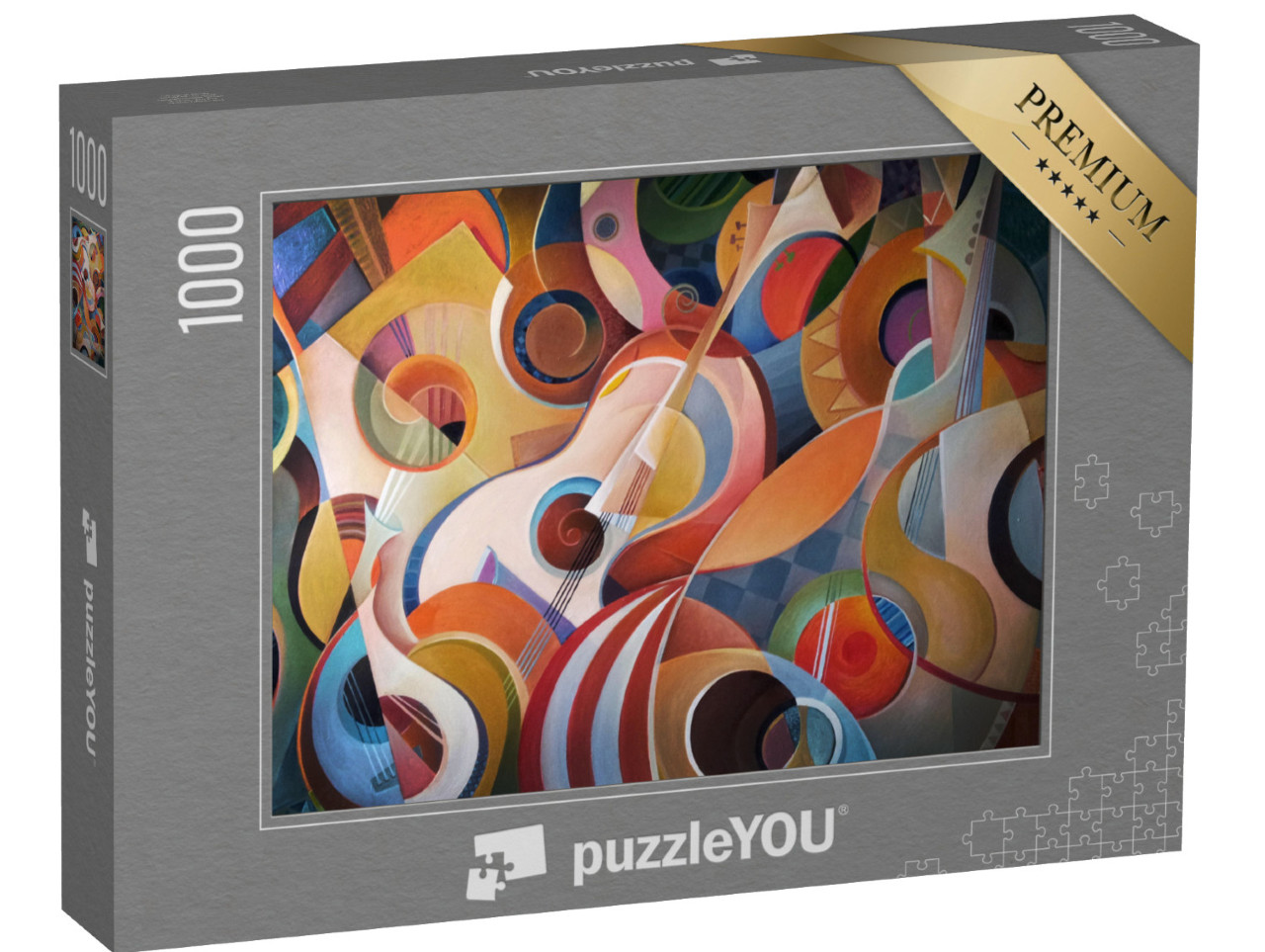 Puzzle 1000 pezzi „Pittura astratta a tema musicale“