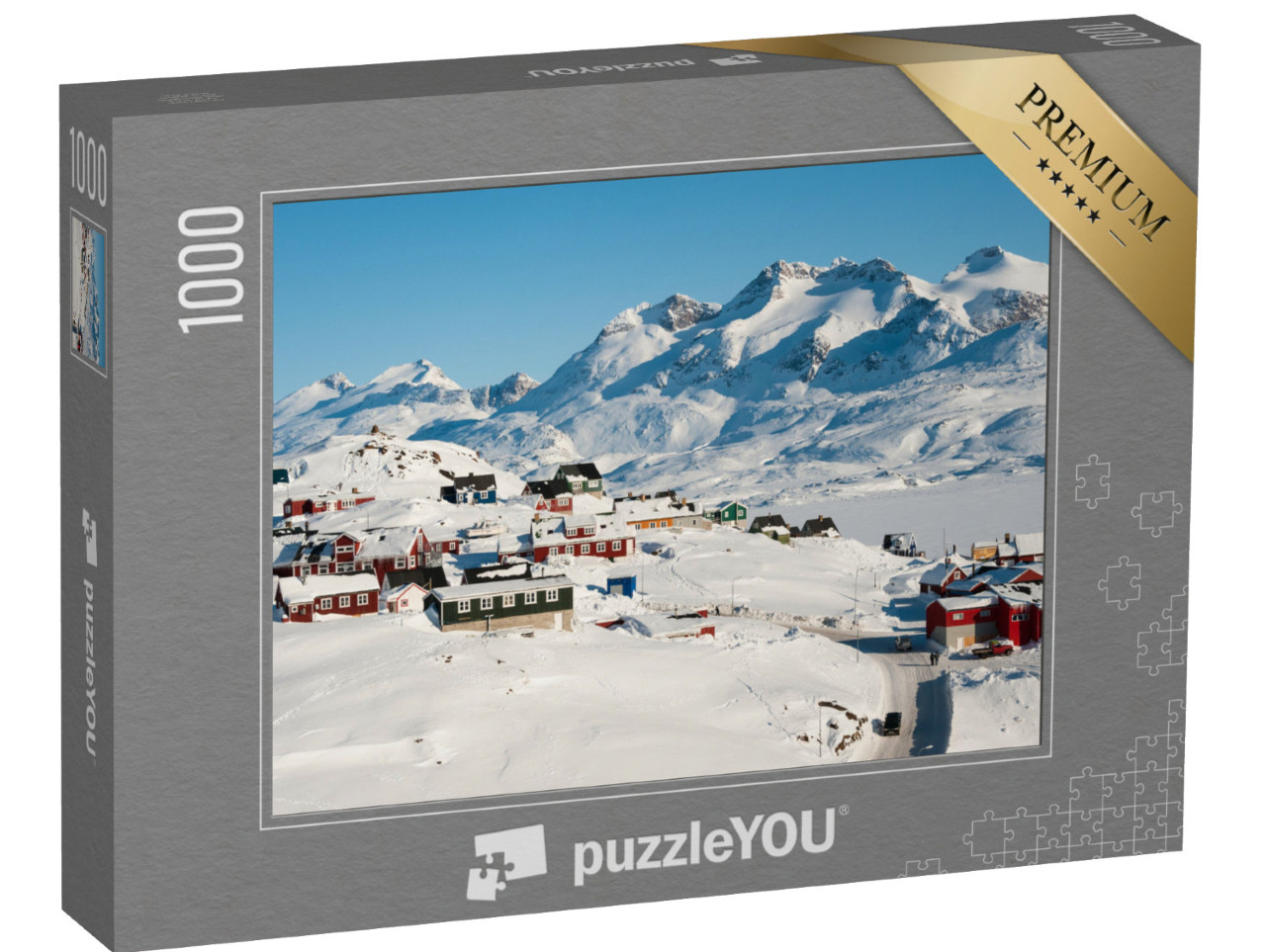 Puzzle 1000 pezzi „Tasiilaq in inverno, Groenlandia“