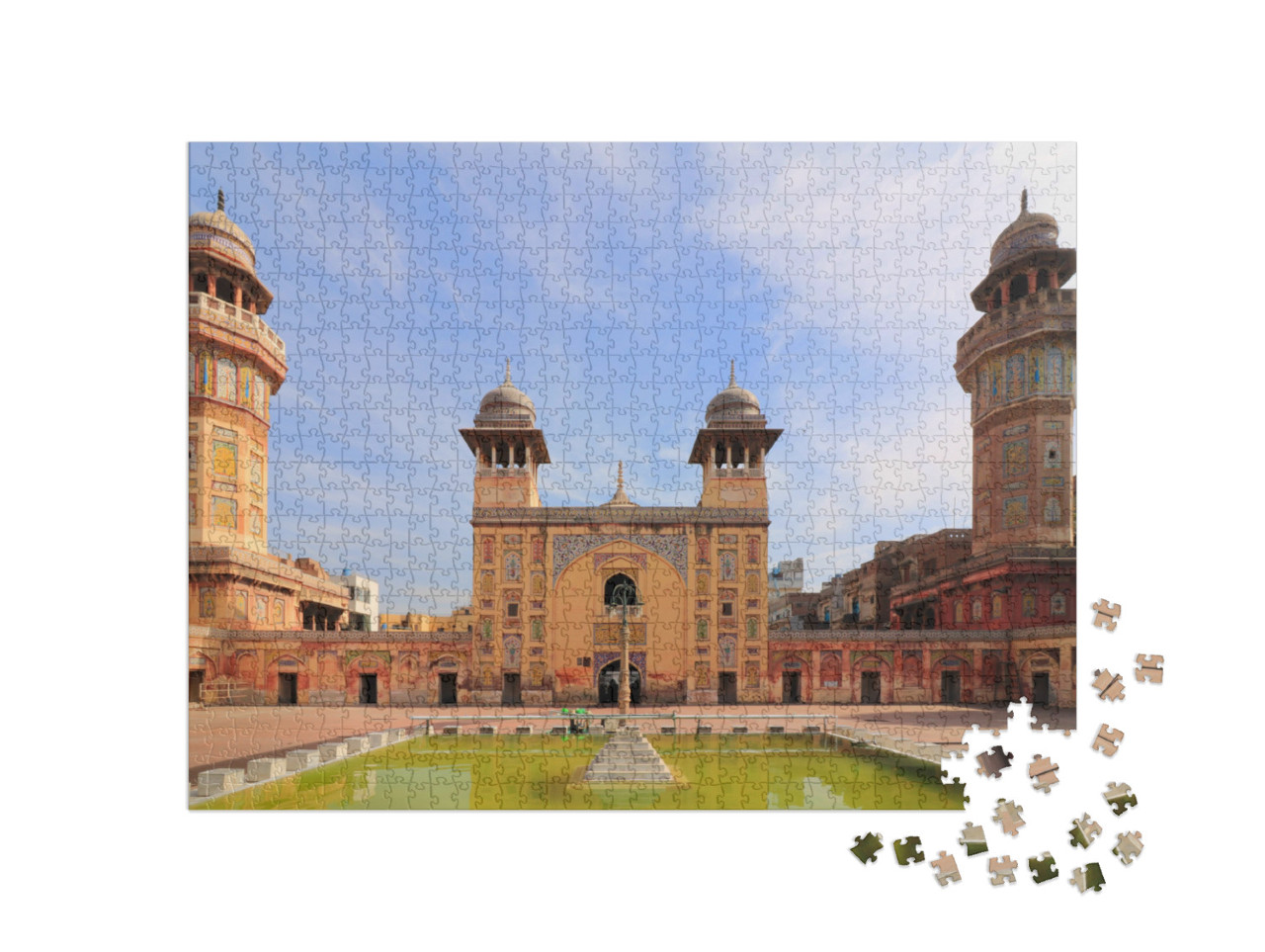 Puzzle 1000 pezzi „Pakistan: Wazir Khan, una moschea“