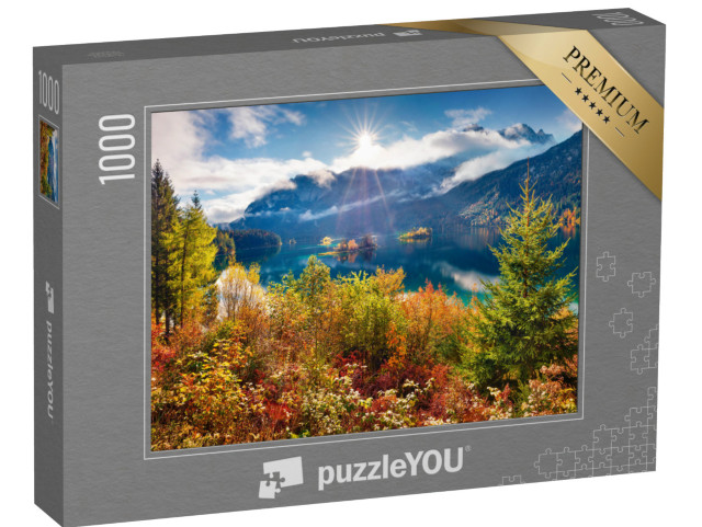 Puzzle 1000 pezzi „Paesaggio autunnale a Eibsee, Germania“