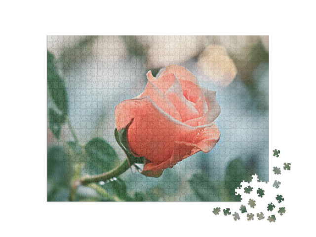 Puzzle 1000 pezzi „Fiori rosa con rose“