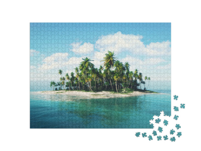 Puzzle 1000 pezzi „Isola nell'oceano“